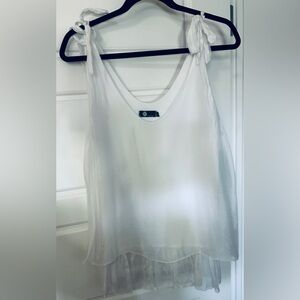 White Dress Shirt with Soft Cotton Blend. Floaty and beautiful boutique brand.